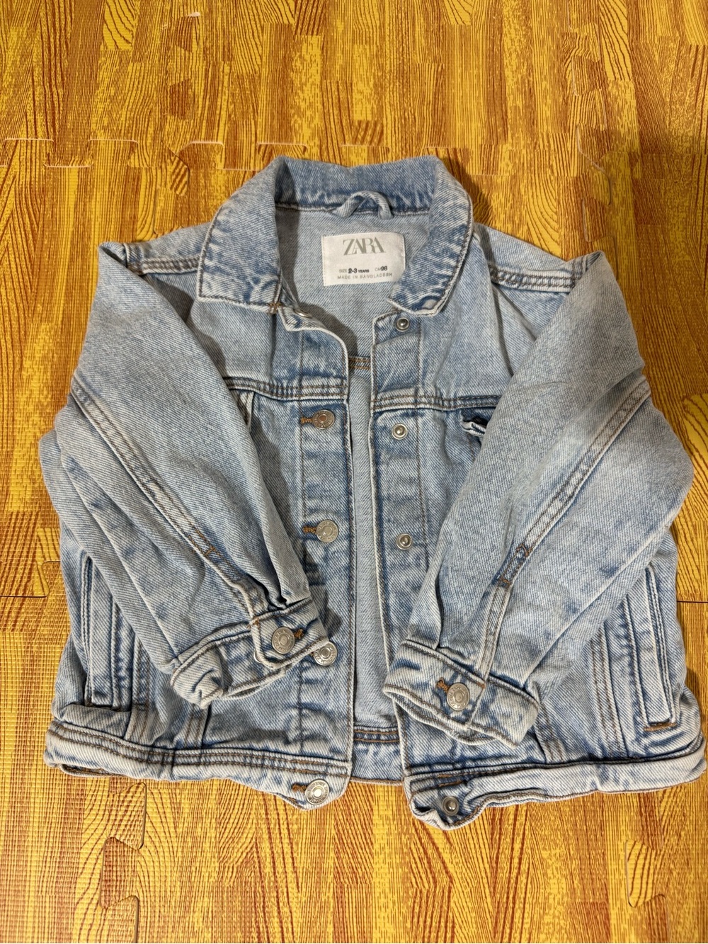 Kids ZARA Washed Denim Jacket
